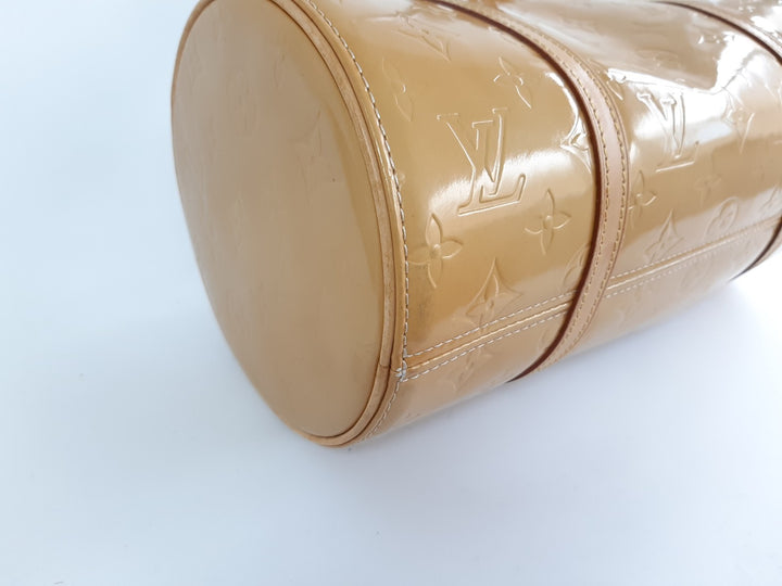 Louis Vuitton Vernis Bedford Hand Bag M91006 Vernis Monogram Yellow TH09199