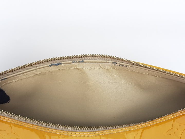 Louis Vuitton Vernis Bedford Hand Bag M91006 Monogram Yellow VI096912