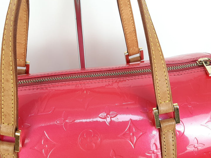 Louis Vuitton Vernis Bedford Hand Bag M9133F Vernis Monogram Pink VI10124
