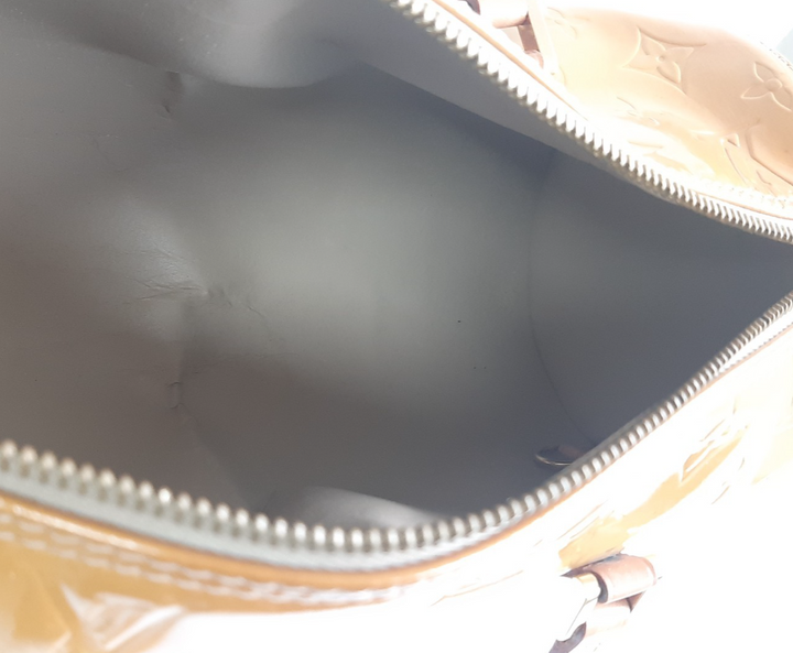 Louis Vuitton Vernis Bedford Hand Bag M91006 Vernis Monogram Yellow VI096914