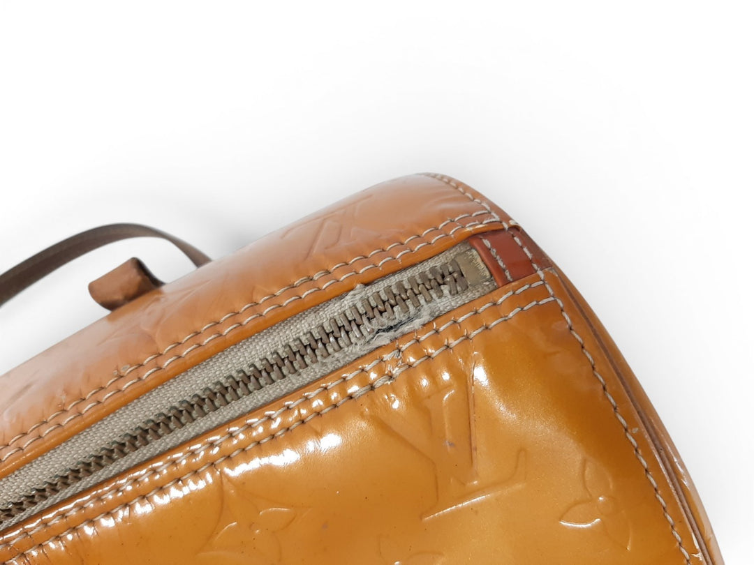 Louis Vuitton Vernis Bedford Hand Bag M91006 Vernis Monogram Yellow9