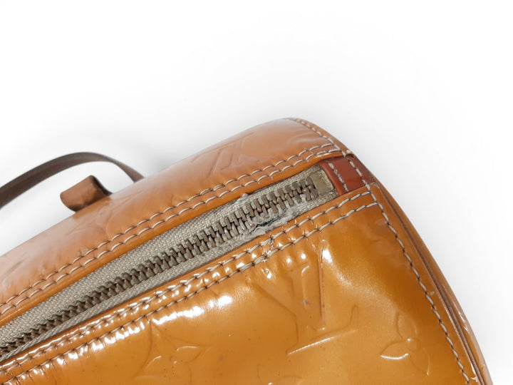 Louis Vuitton Vernis Bedford Hand Bag M91006 Vernis Monogram Yellow9