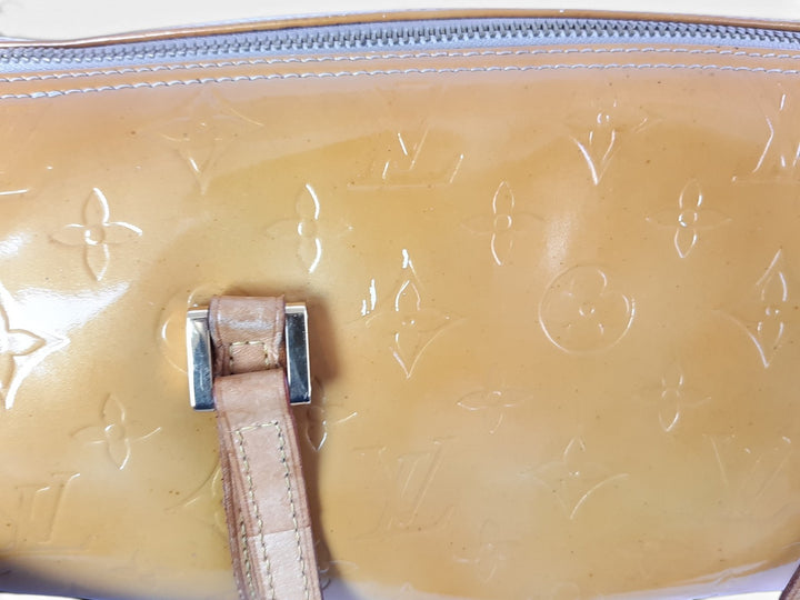 Louis Vuitton Vernis Bedford Hand Bag M91006 Vernis Monogram Yellow Louis TH09487