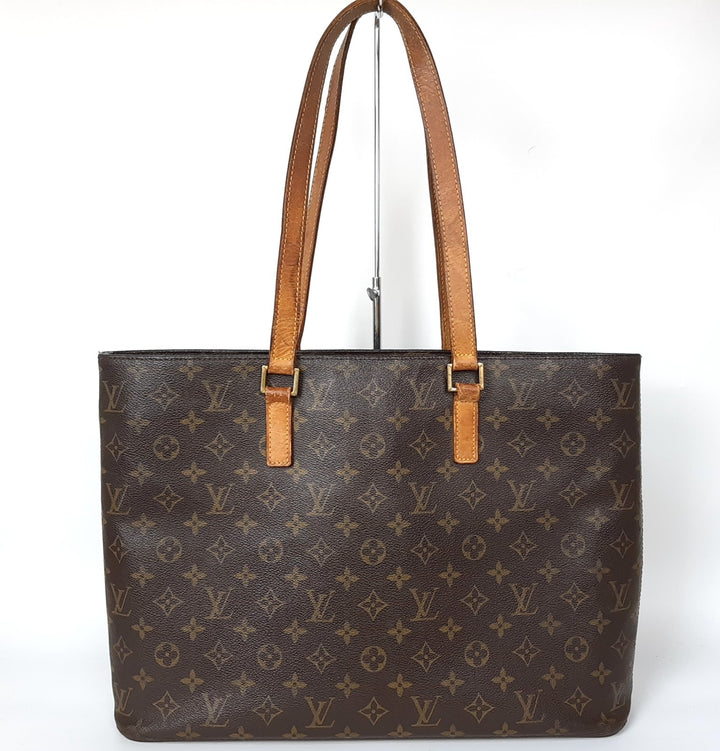Louis Vuitton Luco Shoulder Tote Bag Monogram Leather Brown M51155 SR00210