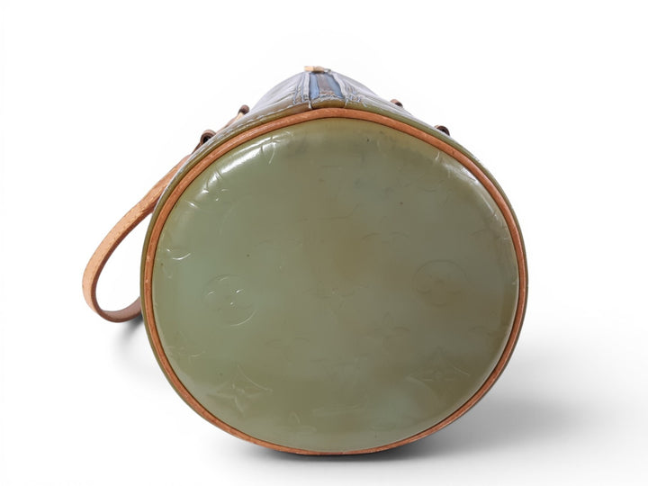 Louis Vuitton Vernis Bedford Hand Bag M91329 Vernis Monogram Green VI09194
