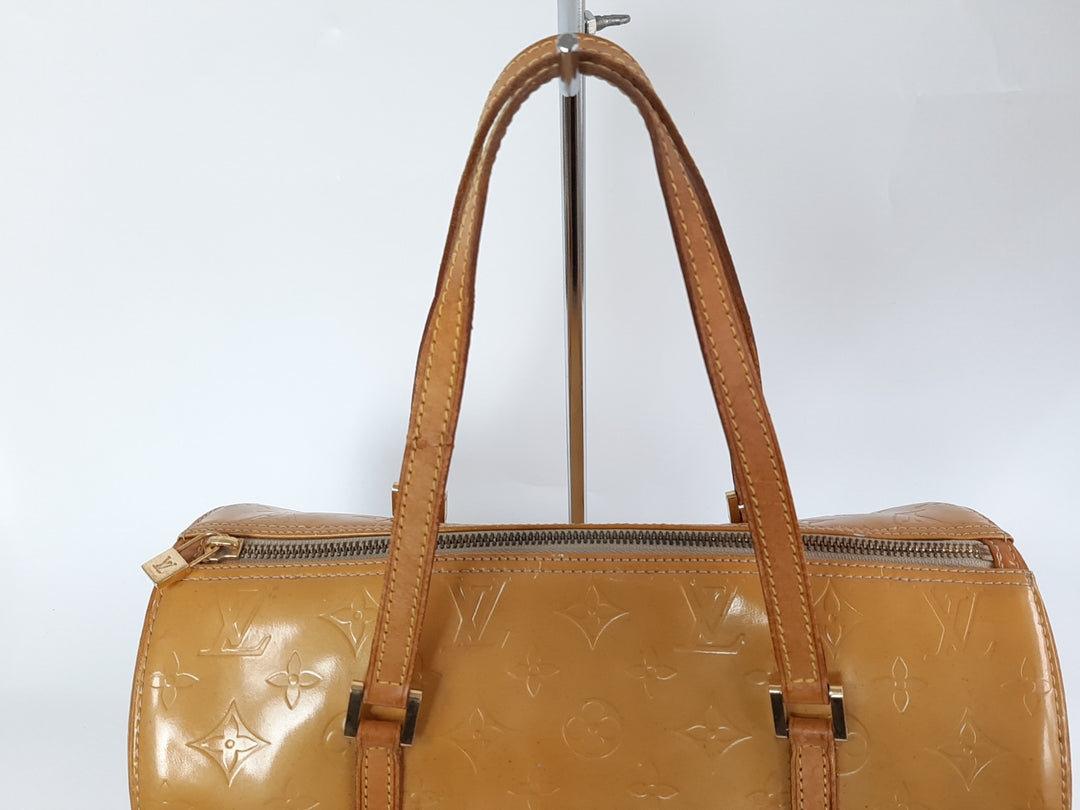Louis Vuitton Vernis Bedford Hand Bag M91006 Vernis Monogram Yellow TH19283