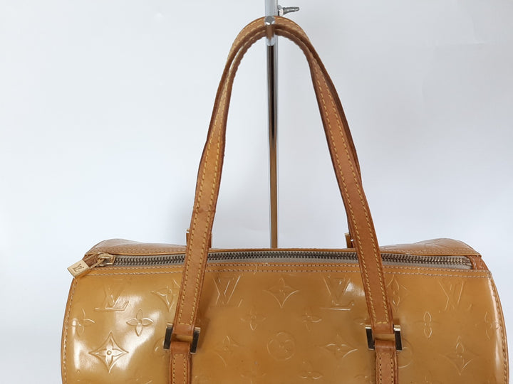 Louis Vuitton Vernis Bedford Hand Bag M91006 Vernis Monogram Yellow TH19283