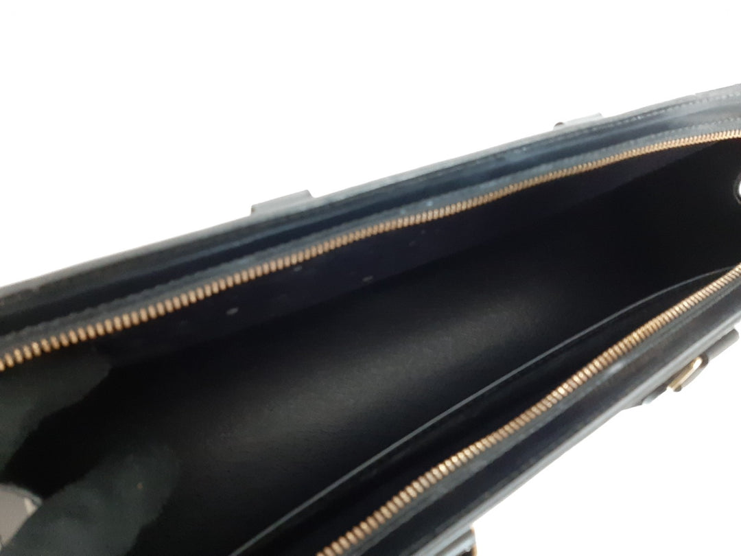 Louis Vuitton Sac Triangle Epi Handbag M52092 Black Gold Hardware MI099213