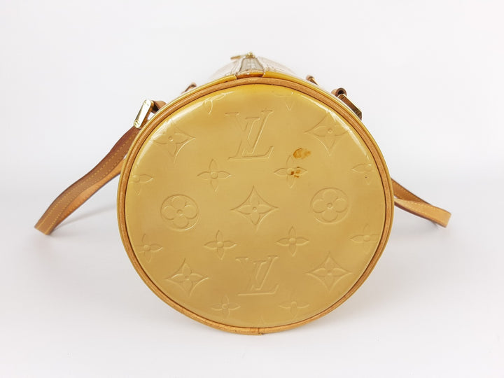 Louis Vuitton Vernis Bedford Hand Bag M91006 Monogram Yellow VI09597