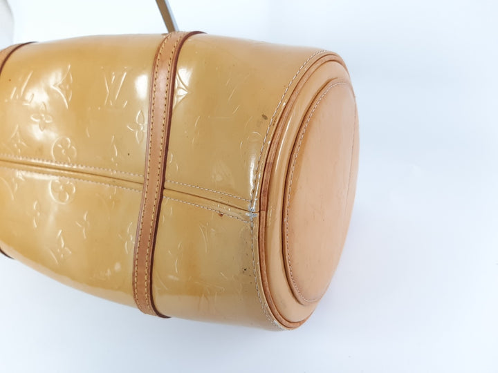 Louis Vuitton Vernis Bedford Hand Bag M91006 Vernis Monogram Yellow TH192811