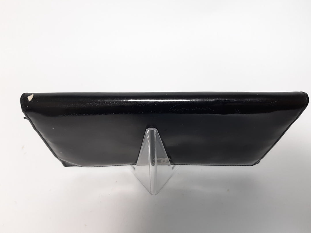 Chanel Patent Leather Long Wallet Black CC Logo Silver7