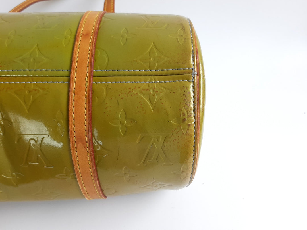 Louis Vuitton Vernis Bedford Hand Bag M91329 Vernis Monogram Green TH096810