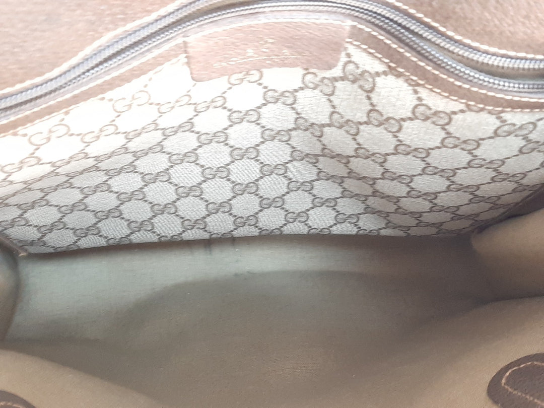 Gucci Sherry Line Tote Bag Shoulder Bag GG Pattern Brown PVC Leather7