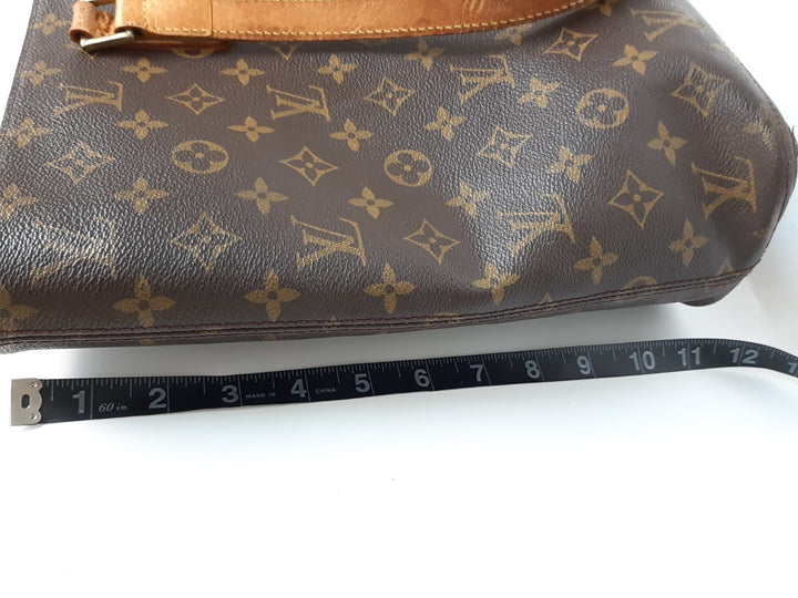 Louis Vuitton Luco Shoulder Tote Bag Monogram Leather Brown M51155 SR002116