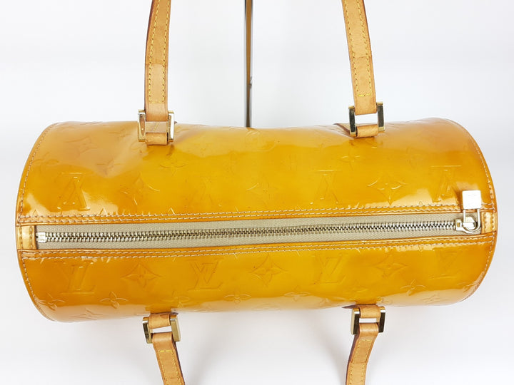 Louis Vuitton Vernis Bedford Hand Bag M91006 Monogram Yellow VI0969 Dust Bag3