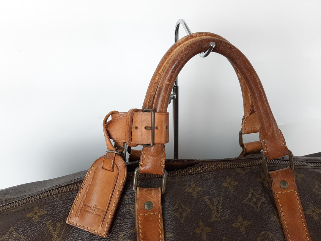 LOUIS VUITTON Monogram Keepall Bandouliere 60 Boston Bag M41412 LV Auth3