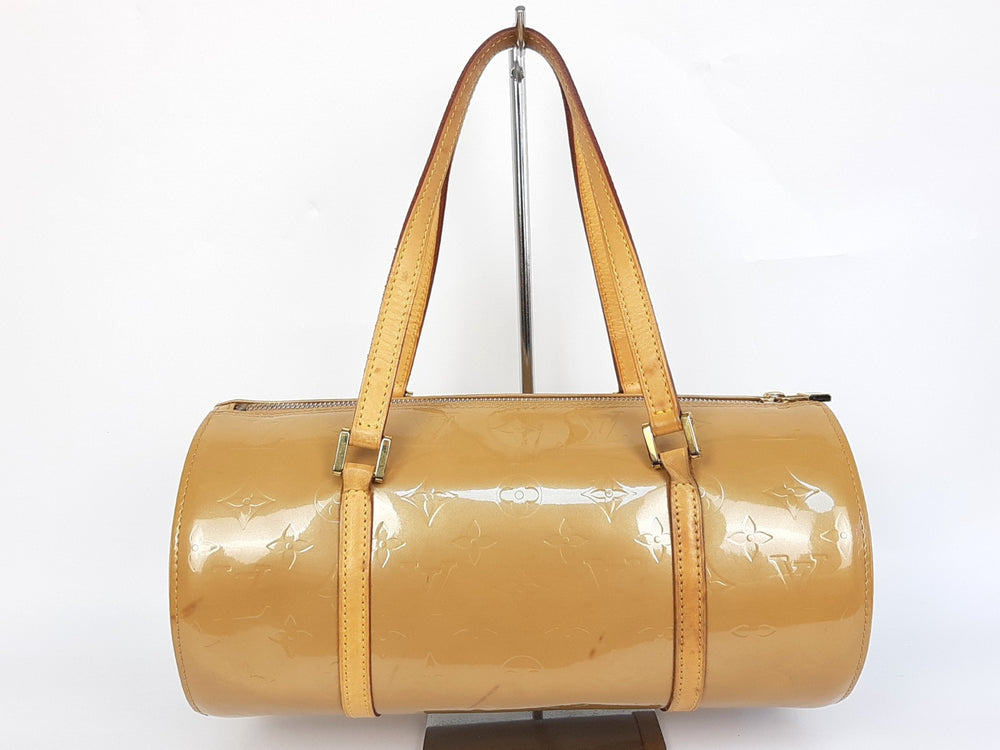 Louis Vuitton Vernis Bedford Hand Bag M91329 Vernis Monogram Brown VI00651