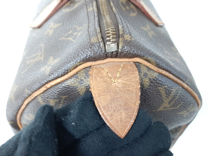 Louis Vuitton Monogram Speedy 30 M41526 Boston Bag Hand Bag TH00663