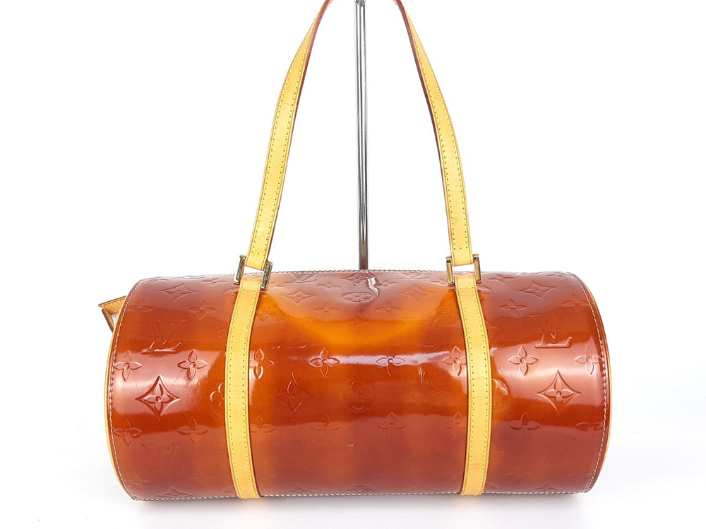 Louis Vuitton Vernis Bedford Hand Bag M91131 Vernis Monogram Brown VI09691