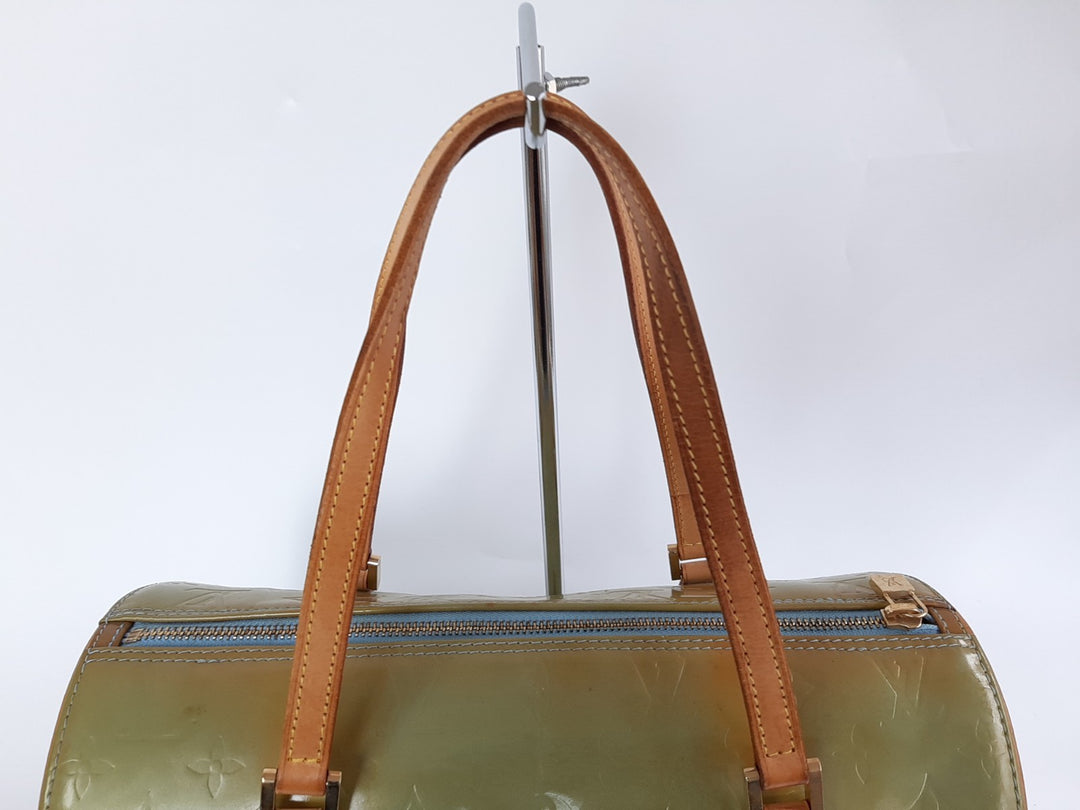Louis Vuitton Vernis Bedford Hand Bag M91329 Vernis Monogram Green VI09297