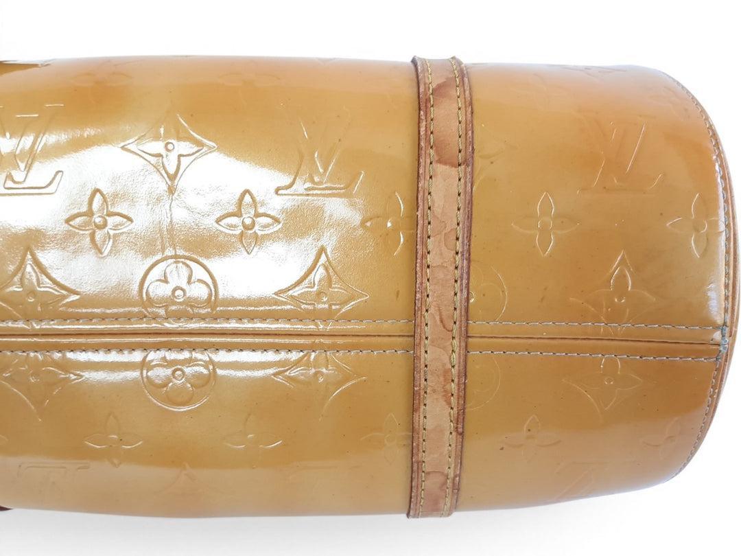 Louis Vuitton Vernis Bedford Hand Bag M91006 Vernis Monogram Yellow Louis TH09486