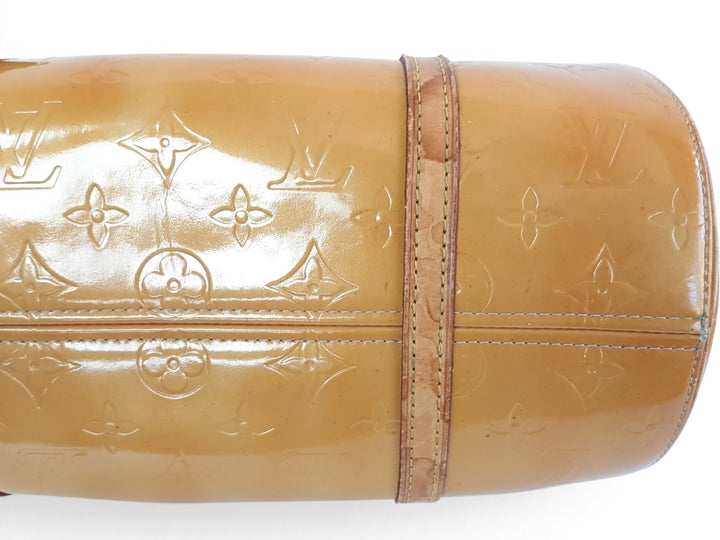 Louis Vuitton Vernis Bedford Hand Bag M91006 Vernis Monogram Yellow Louis TH09486