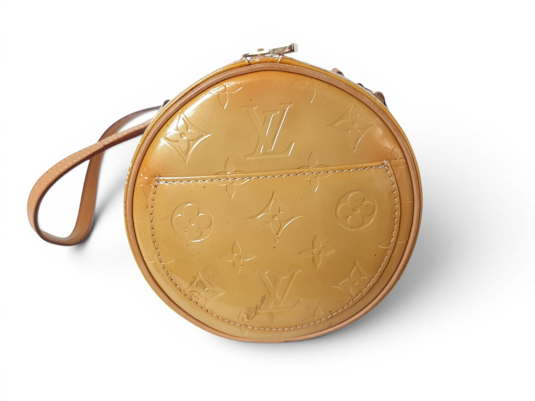 Louis Vuitton Vernis Bedford Hand Bag M91006 Vernis Monogram Yellow Louis VI19197