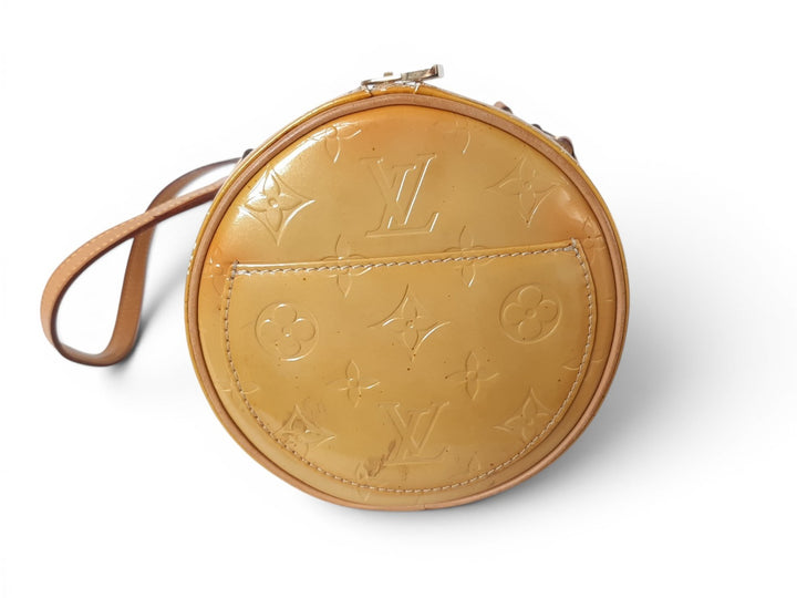 Louis Vuitton Vernis Bedford Hand Bag M91006 Vernis Monogram Yellow Louis VI19197