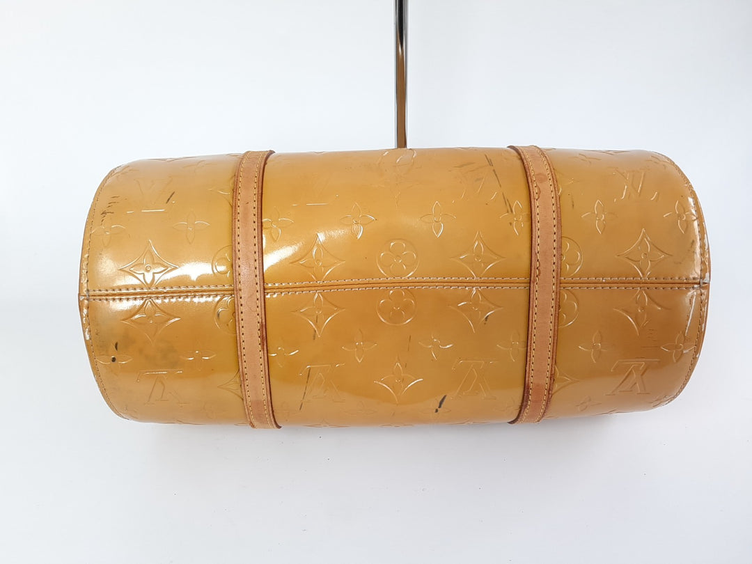 Louis Vuitton Vernis Bedford Hand Bag M91006 Vernis Monogram Yellow VI190910