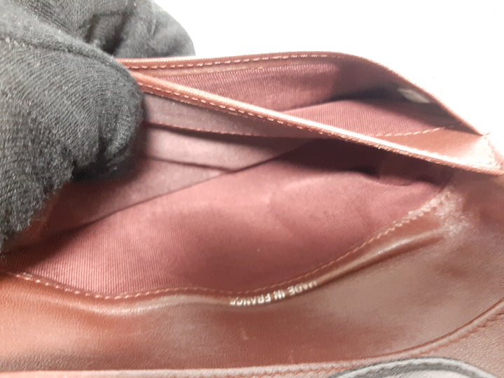 CHANEL Matelasse Long Wallet Leather Black With Box Guarantee Card14