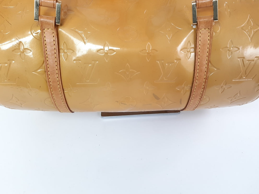 Louis Vuitton Vernis Bedford Hand Bag M91006 Vernis Monogram Yellow VI19098
