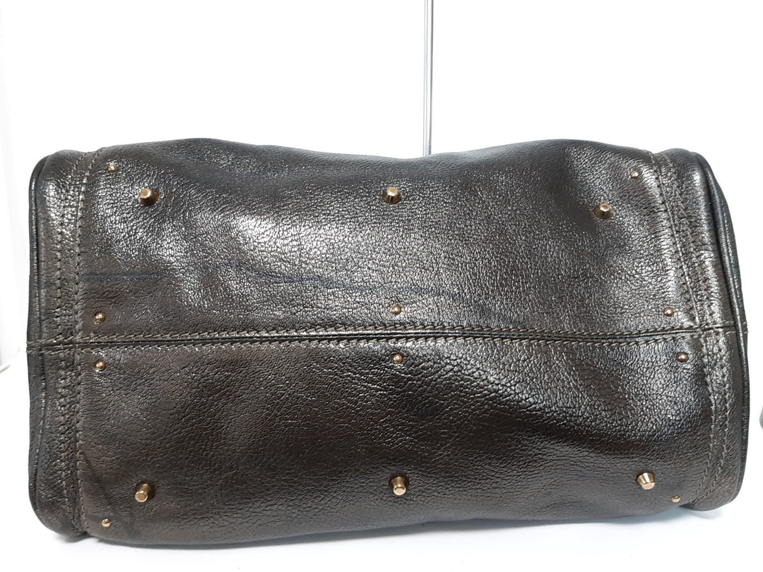 Chloe Paddington Dark Brown Bronze Glod Padlock Key Hand Shoulder Bag Dust Bag9