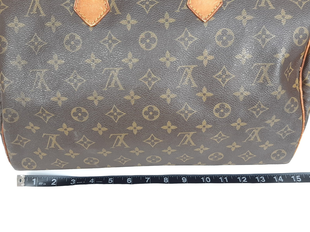 Louis Vuitton LV Hand Bag Speedy 35 M41524 Brown Monogram SA63220