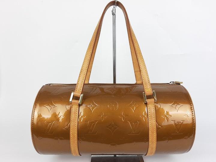 Louis Vuitton Vernis Bedford Hand Bag M91329 Vernis Monogram Brown VI00614