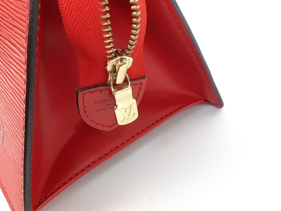 Louis Vuitton Sac Triangle Epi Handbag Brown M52097 MI0936 Gold Hardware7