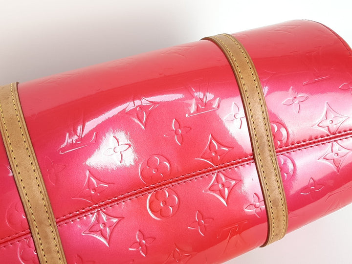 Louis Vuitton Vernis Bedford Hand Bag M9133F Vernis Monogram Pink VI10129