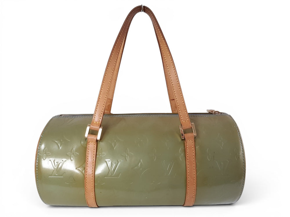 Louis Vuitton Vernis Bedford Hand Bag M91329 Vernis Monogram Green VI09191
