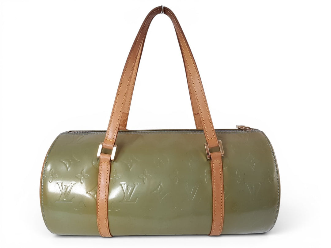 Louis Vuitton Vernis Bedford Hand Bag M91329 Vernis Monogram Green VI09191