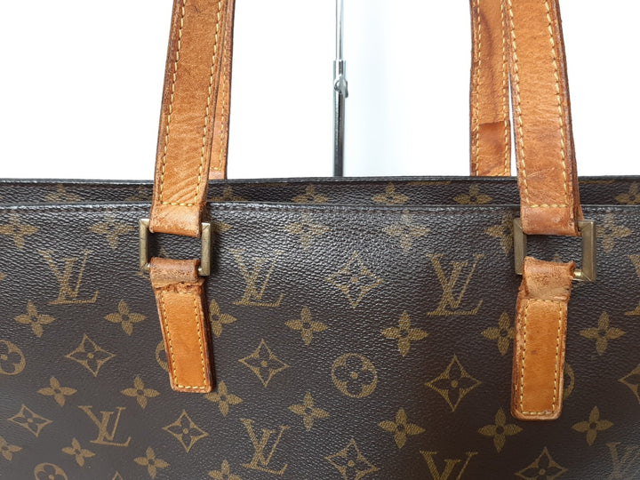 Louis Vuitton Luco Shoulder Tote Bag Monogram Leather Brown M51155 SR00213