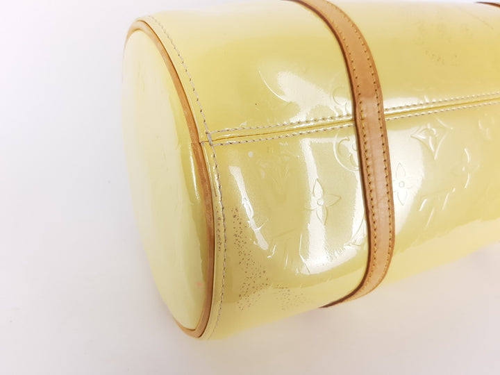 Louis Vuitton Vernis Bedford Hand Bag M91006 Vernis Monogram Yellow VI00658