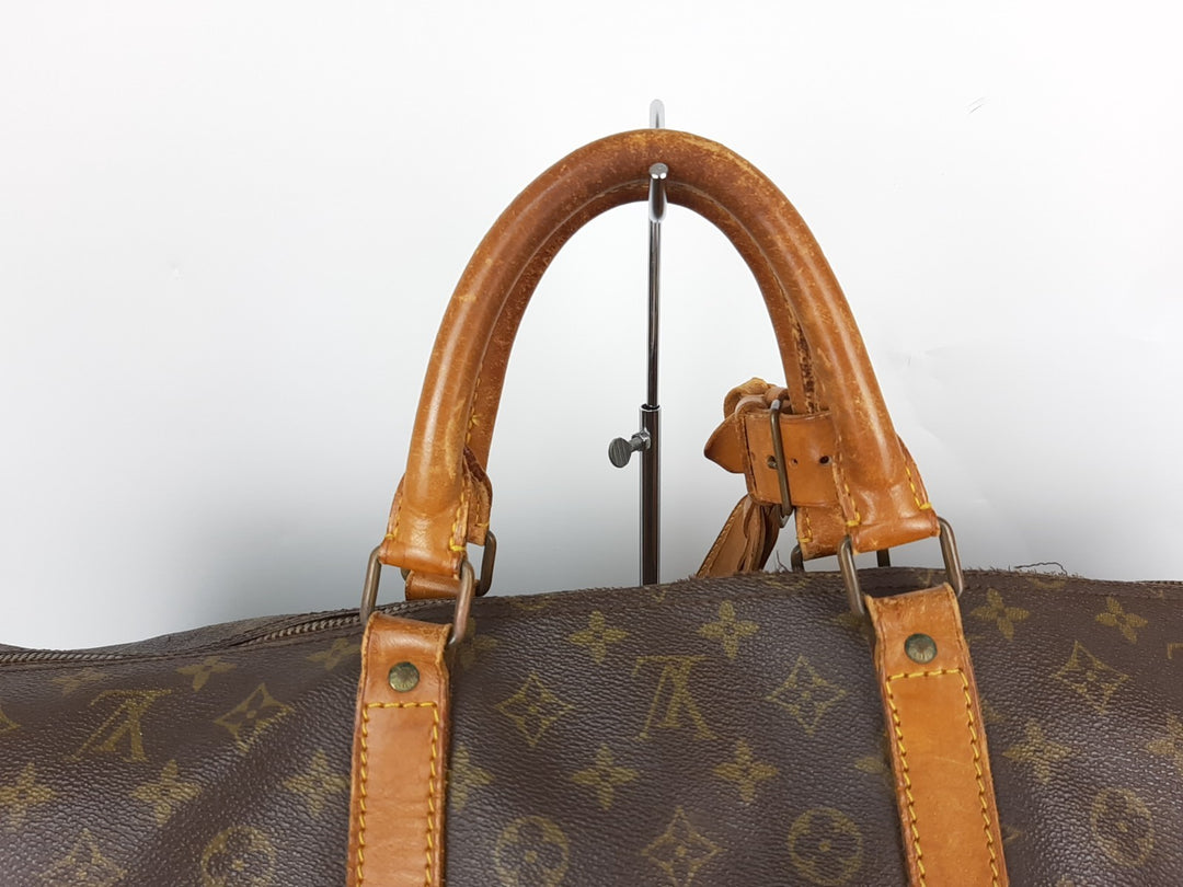 LOUIS VUITTON Monogram Keepall Bandouliere 60 Boston Bag M41412 LV Auth12