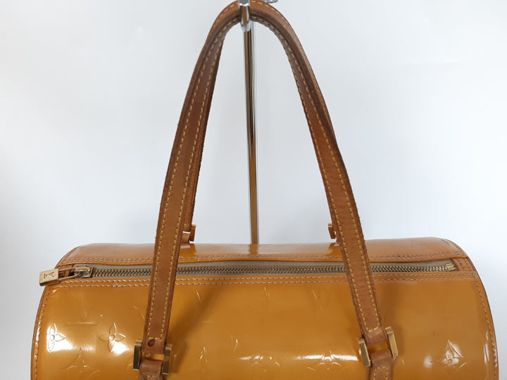Louis Vuitton Vernis Bedford Hand Bag M91006 Vernis Monogram Yellow VI00713