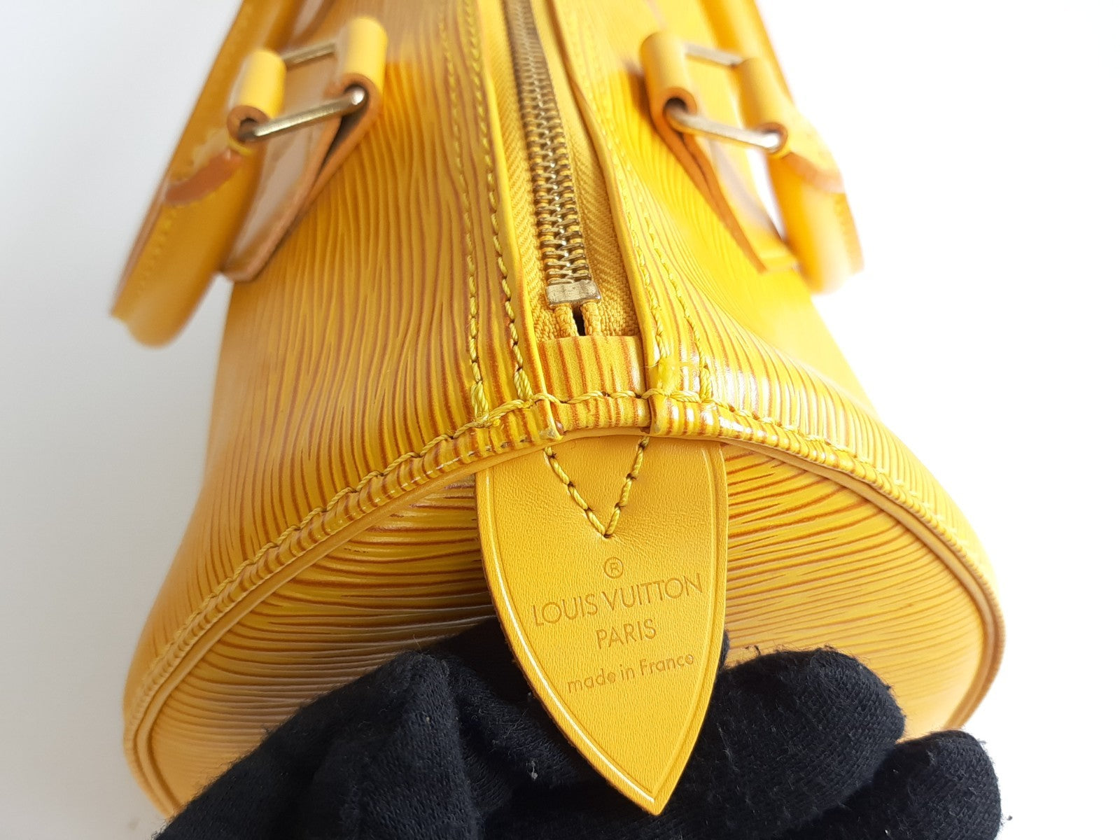 Louis Vuitton Handbag Speedy 25 Epi Leather M43019 Yellow Boston