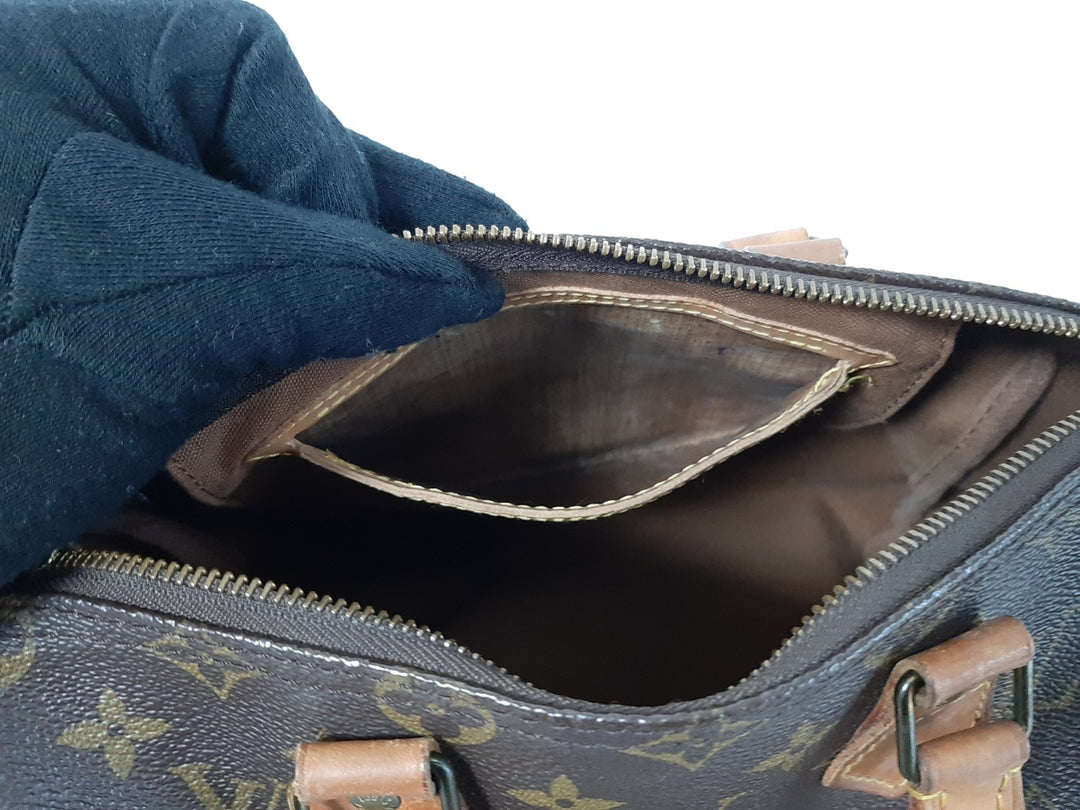 Louis Vuitton Monogram Speedy 25 M41528 Boston Bag Hand Bag MI0911 Padlock Key17