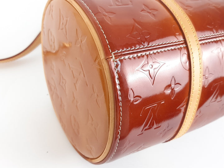 Louis Vuitton Vernis Bedford Hand Bag M91131 Vernis Monogram Brown VI09698
