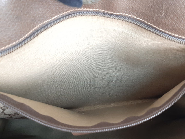 Gucci Sherry Line Tote Bag Shoulder Bag GG Pattern Brown PVC Leather8