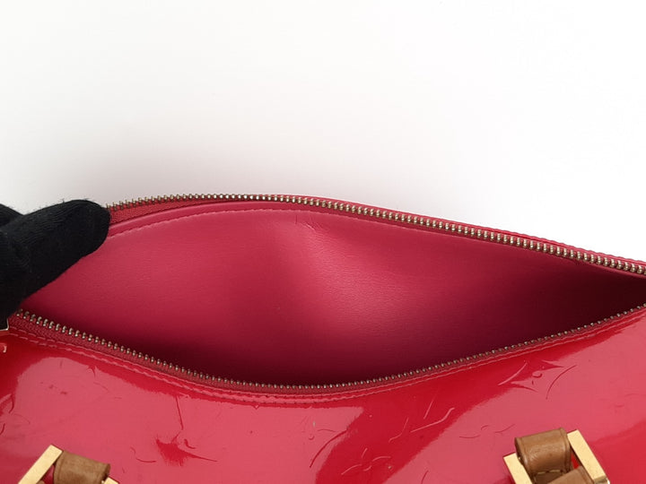 Louis Vuitton Vernis Bedford Hand Bag M9133F Vernis Monogram Pink VI101213