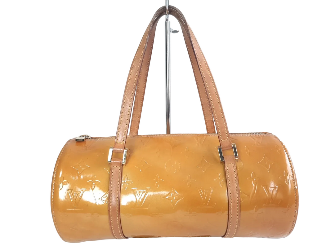Louis Vuitton Vernis Bedford Hand Bag M91006 Vernis Monogram Yellow VI09690