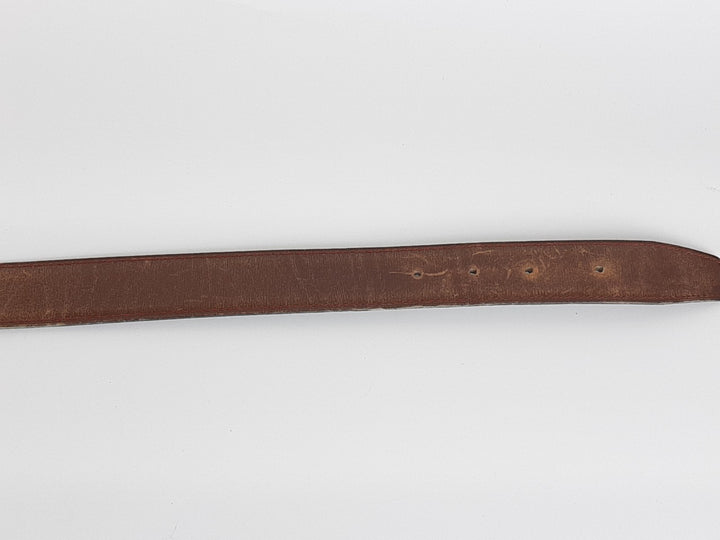 HERMES Constance H Buckle Belt Reversible Leather Brown Black Gold Size 754