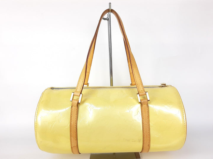 Louis Vuitton Vernis Bedford Hand Bag M91006 Vernis Monogram Yellow VI00651